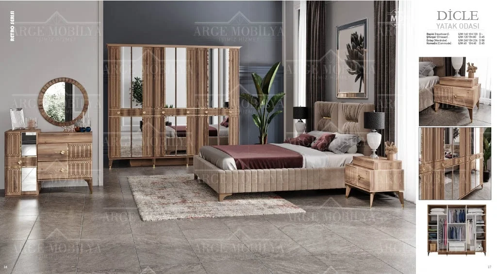 ARGE MOBİLYA DİCLE YATAK ODASI