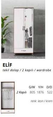 ELİF tekil dolap