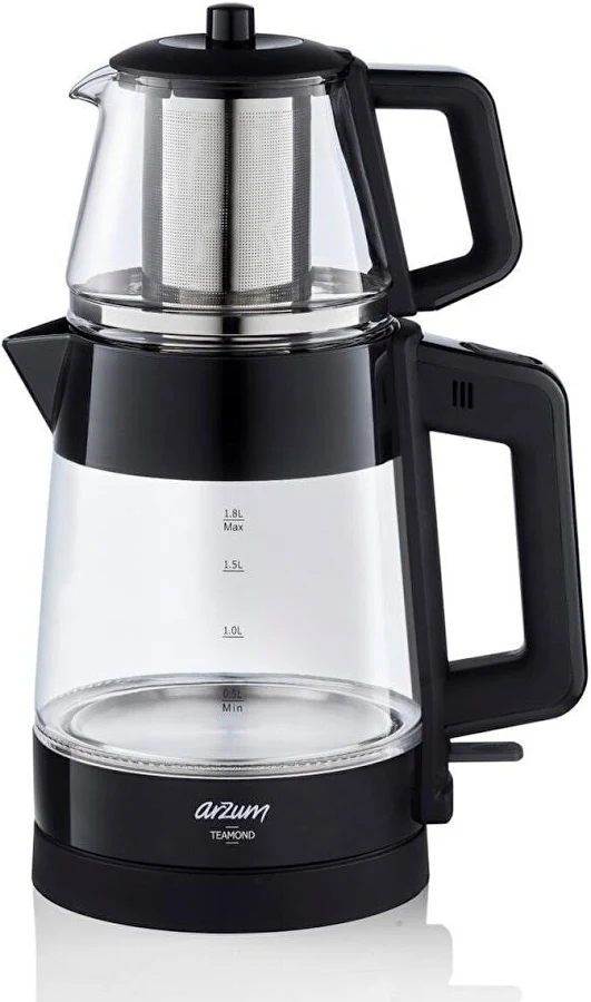 ARZUM AR3136 TEAMOND ÇAY MAKİNESİ SİYAH