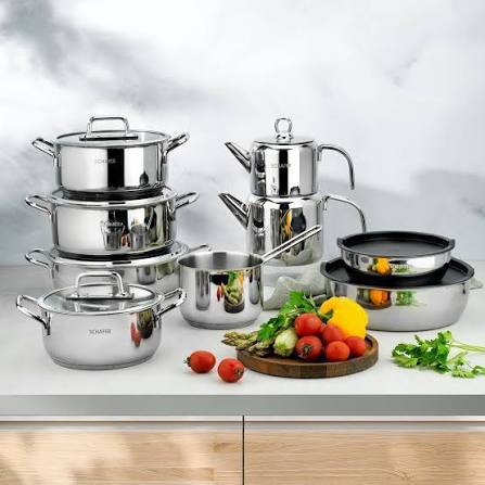 SCHAFER GRANDE MIA CELIK CEYIZ SETI 16 PARCA INOX