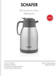 SCHAFER KITCHENHOUSE HERO TERMOS 2LT INOX