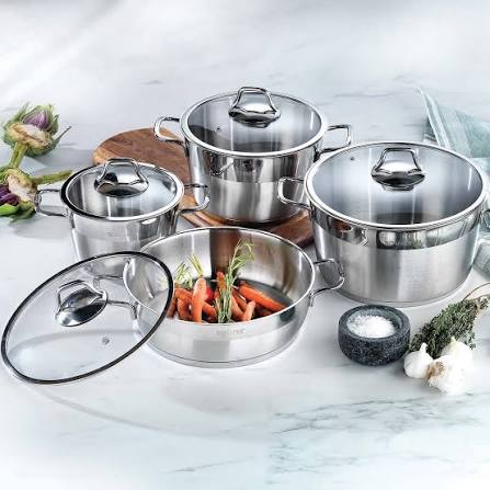SCHAFER VALS CELIK TENCERE SETI 7PRC INOX