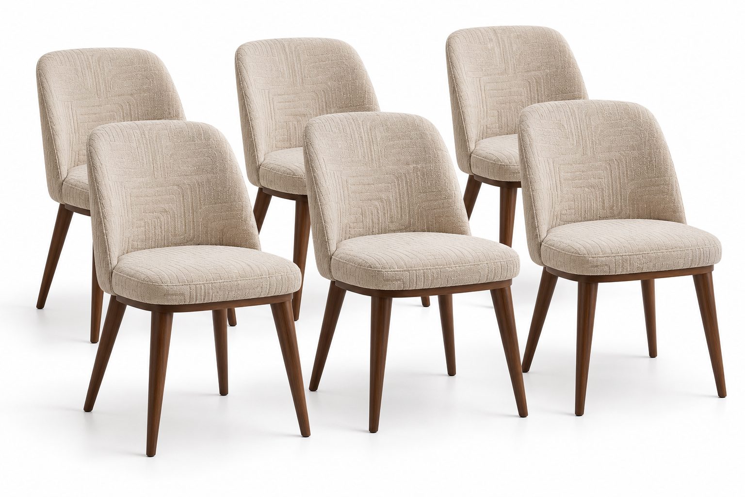 MODERN JAKARLI SANDALYE 6 LI TAKIM