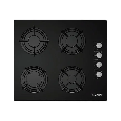 ALVEUS GLS640 ANKASTRE CAM OCAK SİYAH