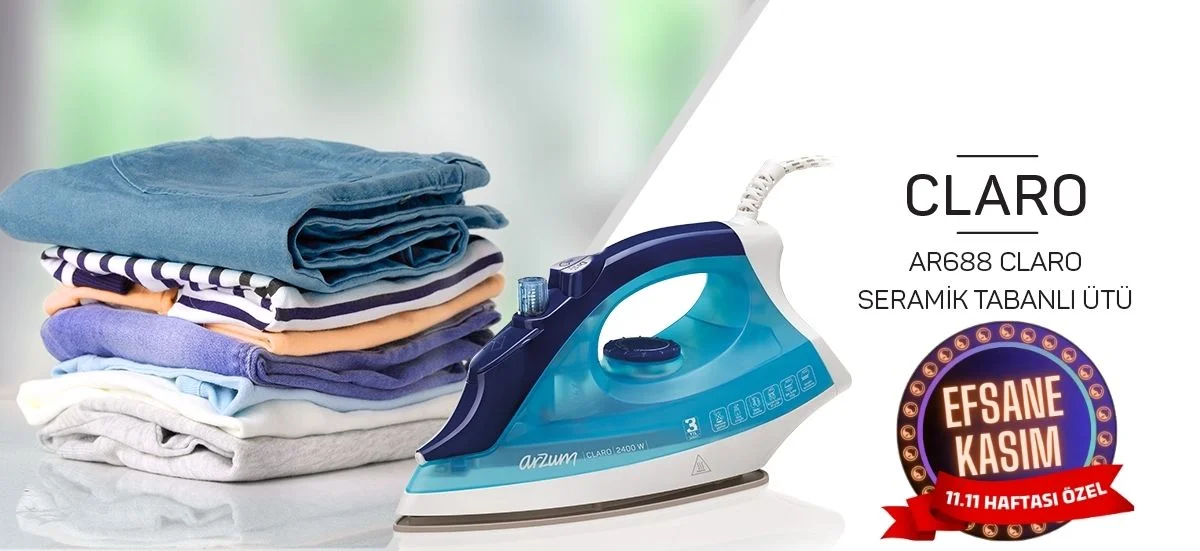 ARZUM AR688 CLORA SERAMİK TABANLI ÜTÜ