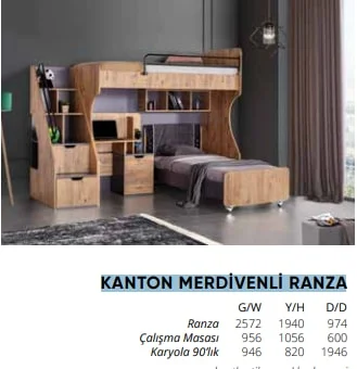 KANTON MERDİVENLİ RANZA