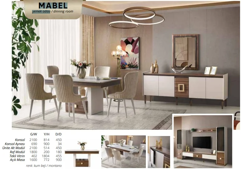 MABEL yemek odası takımı