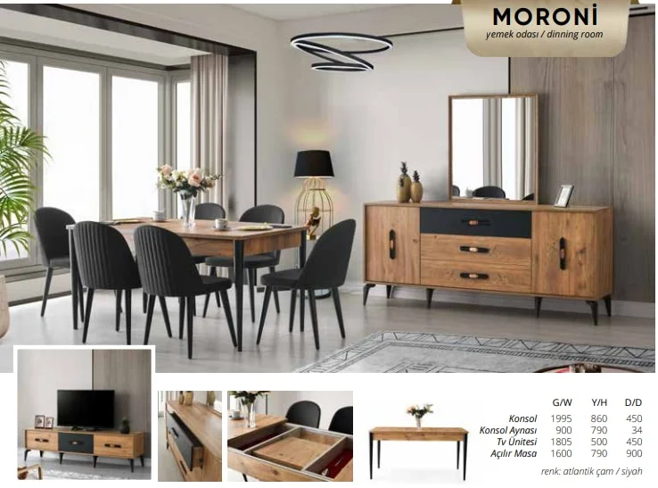 MORONİ yemek odası takımı