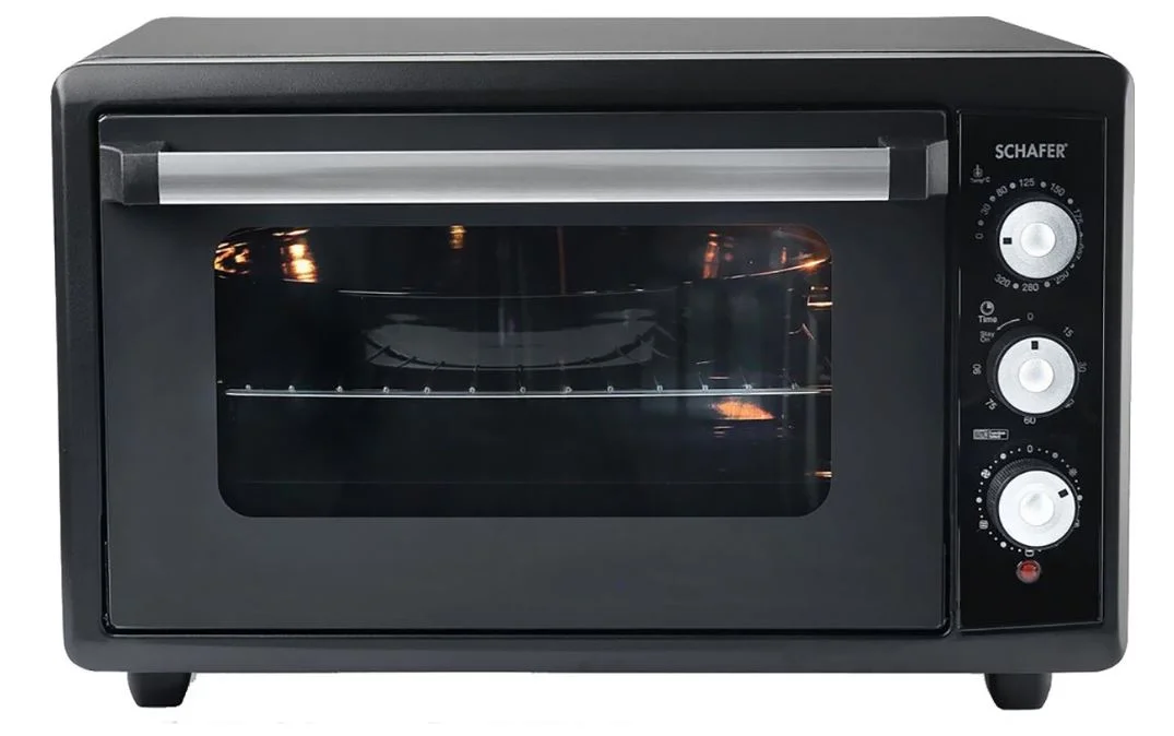 SCHAFER BACKOFEN MAXI FIRIN-ÇİFT CAM-SİYAH