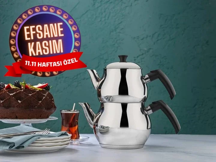 SCHAFER BASE ÇELİK ÇAYDANLIK TAKIMI İNOX