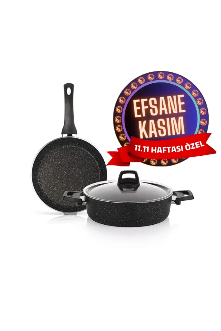 SCHAFER DARK STORM BASIK TNC 26 CM + TAVA 26 CM 2Lİ ST
