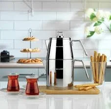 SCHAFER NAPOLİ ÇELİK ÇAYDANLIK TAKIMI BÜYÜK BOY 4PRÇ