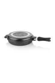 SCHAFER YUVARLAK DOUBLE GRİLLPAN 30CM-