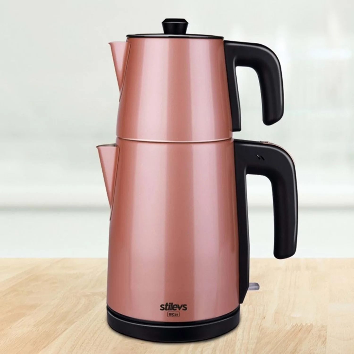 Stilevs Biçay Çelik Çay Makinesi Inox - Rose