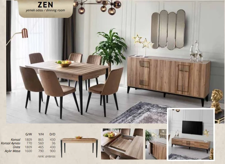 ZEN yemek odası takımı